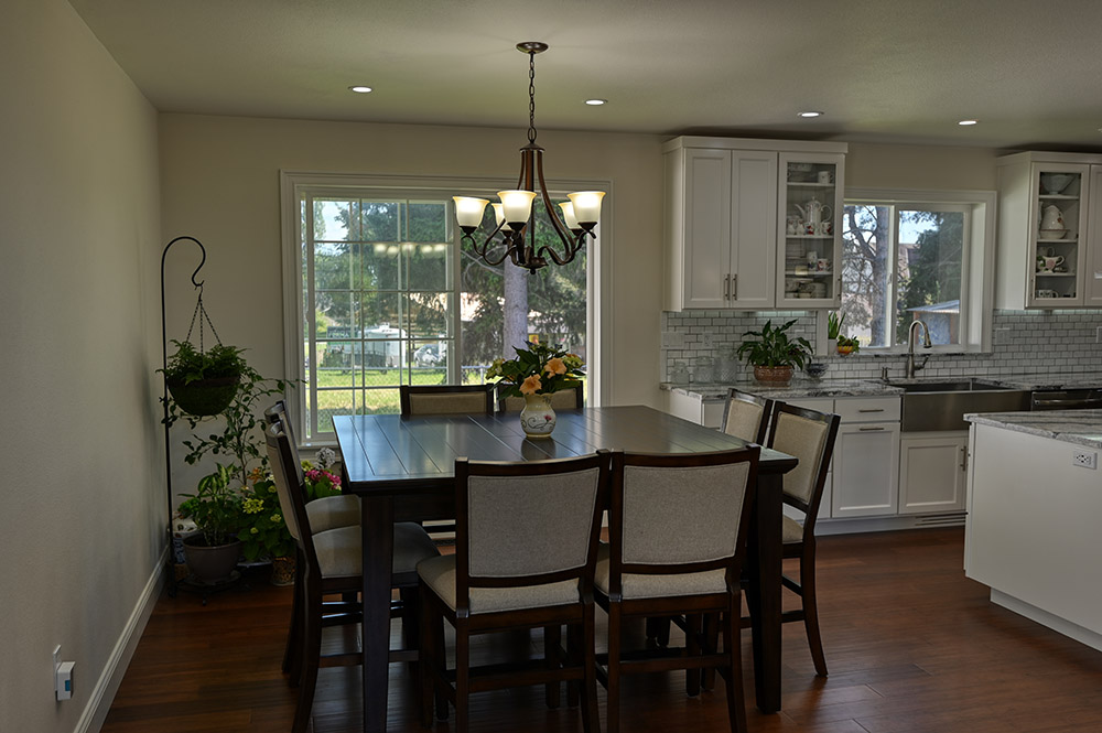 Timeless Construction, dining room remodel, marysville, wa