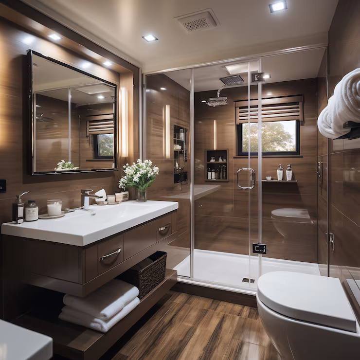 bathroom with small space
