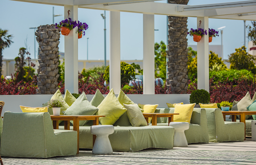 modern outdoor seating area